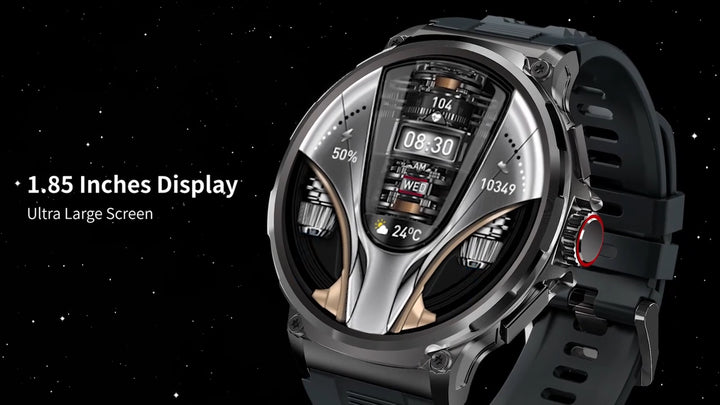 1.85" Ultra HD Smartwatch GPS Bluetooth Call Health Monitoring Watch Gym Gift