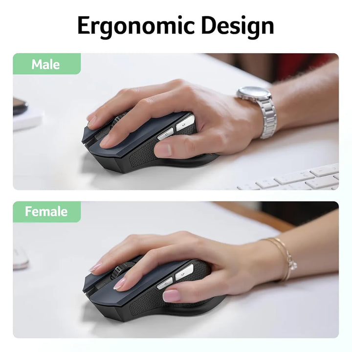 acer Wireless Mouse for Laptop, 2.4GHz Computer Mouse 3 Adjustable DPI Office Cordless USB Mice with USBA Receiver, 6 Buttons, 1600 DPI, Medium to Large Sized Hands Compatible with PC, Laptop, Desktop
