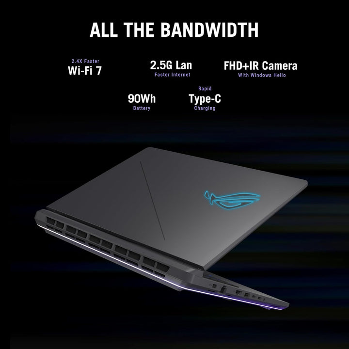 ASUS ROG Strix G16 (2025) Gaming Laptop, 16” FHD+ 16:10 165Hz/3ms Display, NVIDIA® GeForce RTX™ 5060 Laptop GPU, Intel® Core™ i7 Processor 14650HX, 16GB DDR5, 1TB Gen 4 SSD, Wi-Fi 7, Windows 11 Home